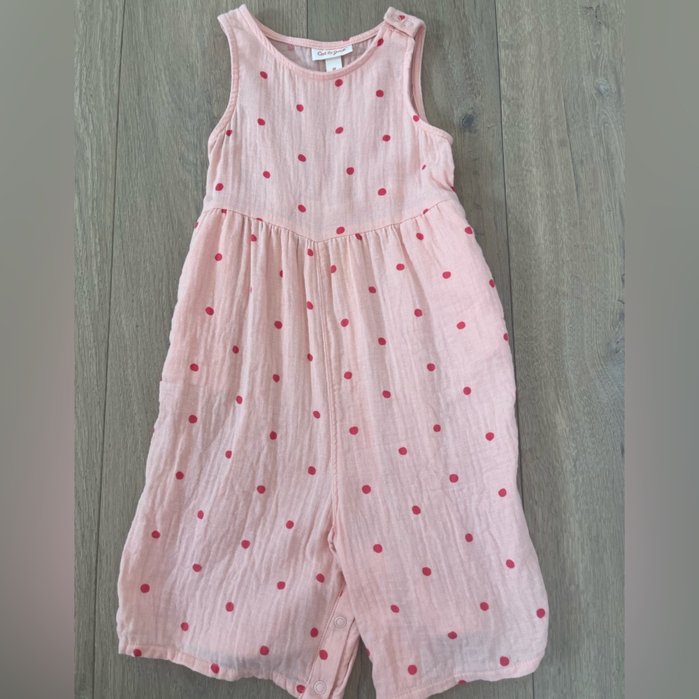 Cat and Jack Polka-Dot Jumpsuit
